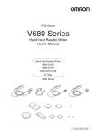 V680 Series RFID System Hand-held Reader Writer User`s Manual