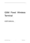 GSM Fixed Wireless Terminal