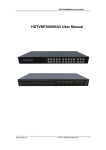 HDTVMT8080HA2 User Manual