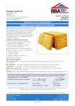 BBA Certificate - Superglass Insulation