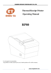 RP80 user manual - Thermal Printer