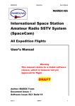 International Space Station Amateur Radio SSTV System (SpaceCam)