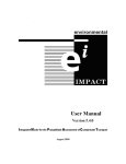 IMPACT User Manual - EcoMetrix Incorporated