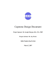 Capstone Design Document