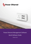 Power Ethernet Management Software Quick Software Guide