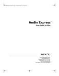 Audio Express User Guide (Mac)