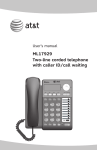 ML17929 Two-line corded telephone with caller ID/call waiting