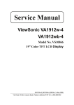 VA1912w-4, VA1912wb-4 (VS10866) Service Manual