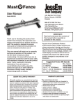 Mast-R-Fence Manual - JessEm Tool Company
