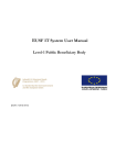 EUSF IT System User Manual Level