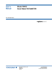 User´s Manual Model RAKD Small Metal ROTAMETER