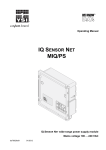 YSI IQ SensorNet MIQ PS Module User Manual