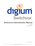 Switchvox Administrator Manual, US English