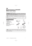 3M Digital Projector X45/SX55 Quick Start Guide