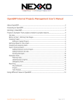 ERP user manual for projects management