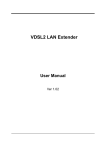 VDSL2 LAN Extender User Manual