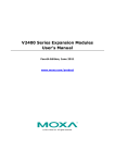 V2400 Series Expansion Modules User`s Manual