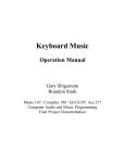 Keyboard Music Operation Manual
