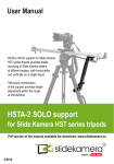 HSTA-2 SOLO support for Slide Kamera HST series tripods