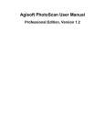 Agisoft PhotoScan User Manual - Professional Edition, Version 1.2