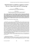 Implementation of Modern Vigilance Control Device Using GSM and