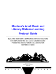 Montana`s Adult Basic and Literacy Distance Learning