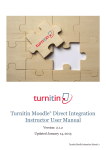 Turnitin Moodle® Direct Integration Instructor User Manual
