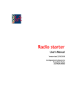 Radio Starter Manual, English