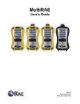 RAE Systems MultiRAE Gas Monitor Manual