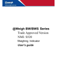 weigh BW_BWS Trade Approved Manual