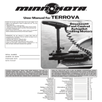 Bowmount Foot Control Autopilot Trolling Motors User Manual for