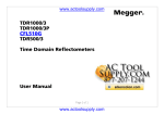 Megger CFL510G User Guide