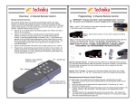 6 Channel Remote Control - User Manual