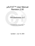 ALFAT™ User Manual Revision 2.00