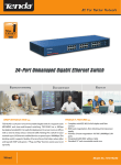 24-Port Unmanaged Gigabit Ethernet Switch 24-Port