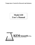 Model 410 User`s Manual - J