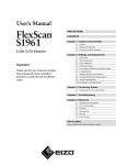 FlexScan S1961 User`s Manual
