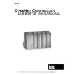 IDEC ONC Series OpenNet Controller User`s Manual