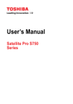 Satellite Pro S750 User`s Manual