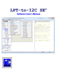 LPT-to-I2C SE User`s Manual