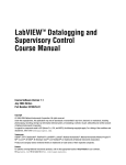 LabVIEW DSC 7.1 Course Manual