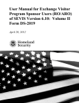 Program Sponsor User Manual, vol II