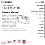 Fujifilm FinePix Z110 User`s Manual