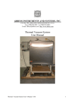Thermal Vacuum System User Manual