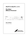 User`s Manual - Axe-Fx Ultra and Axe-Fx Standard