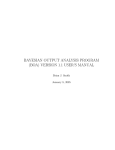 bayesian output analysis program (boa) version 1.1 user`s manual