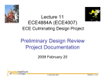 Preliminary Design Review Project Documentation