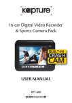 In-car Digital Video Recorder & Sports Camera Pack USER MANUAL