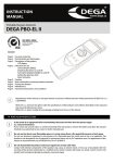 Instruction Manual DEGA PBO-EL II