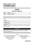 User manual CR330 - Dometic Marvair Marine Technical Manuals